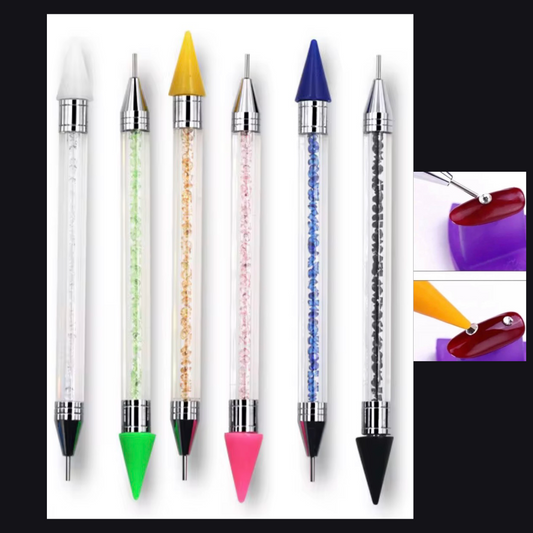 Rhinestone Picker Dual-ended Wax Dotting Pen, Nail Art, Crafting