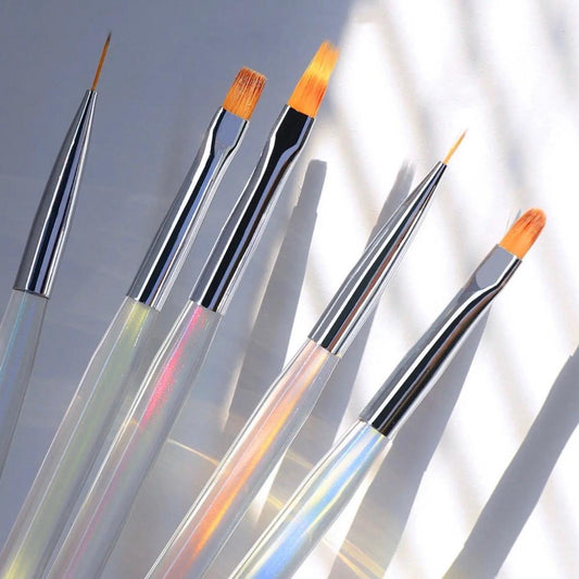 5 Piece Nail Art Brush Set