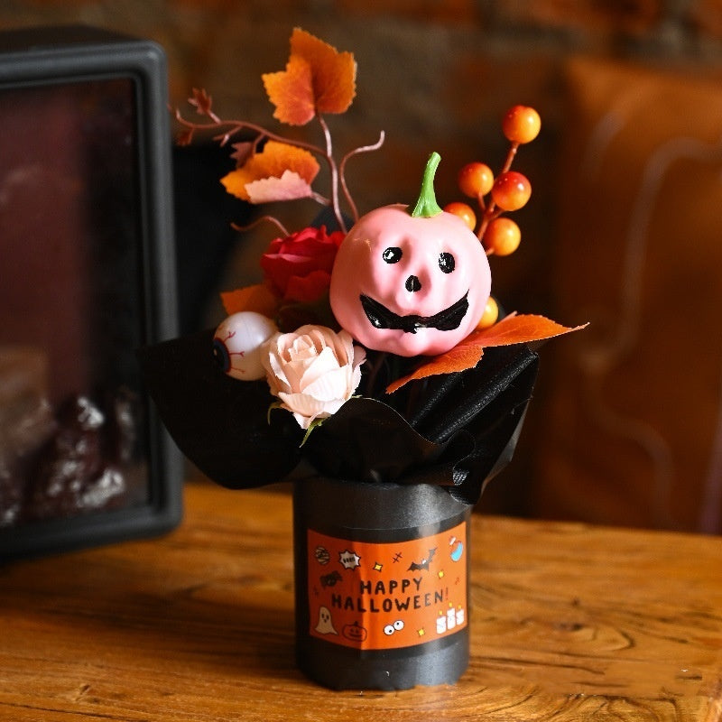 Halloween Pumpkin Simulation Spooky Bouquet Centerpieces | Fall Decor