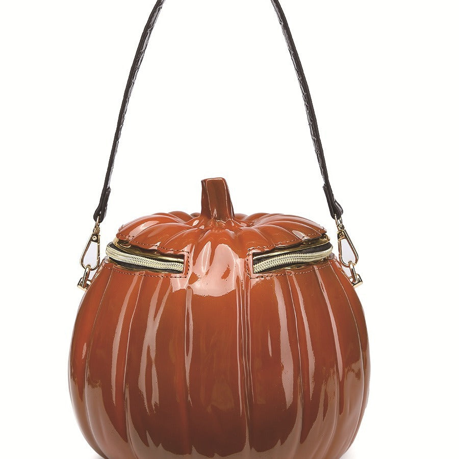 Adorably Unique Pumpkin Shoulder Crossbody Multi-purpose Bucket Bag for Halloween | Fall Vibes Must Have!
