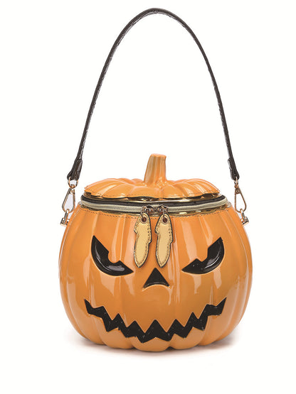 Adorably Unique Pumpkin Shoulder Crossbody Multi-purpose Bucket Bag for Halloween | Fall Vibes Must Have!