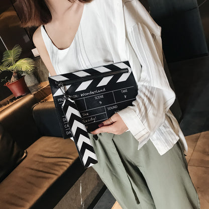 Movie Prop Design Pu Leather Casual Women's Clutch Envelope Bag Women Shoulder Bags Crossbody Messenger Bag