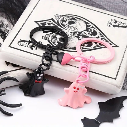 Unique Halloween Ghost Keychain Set for Besties or Couples