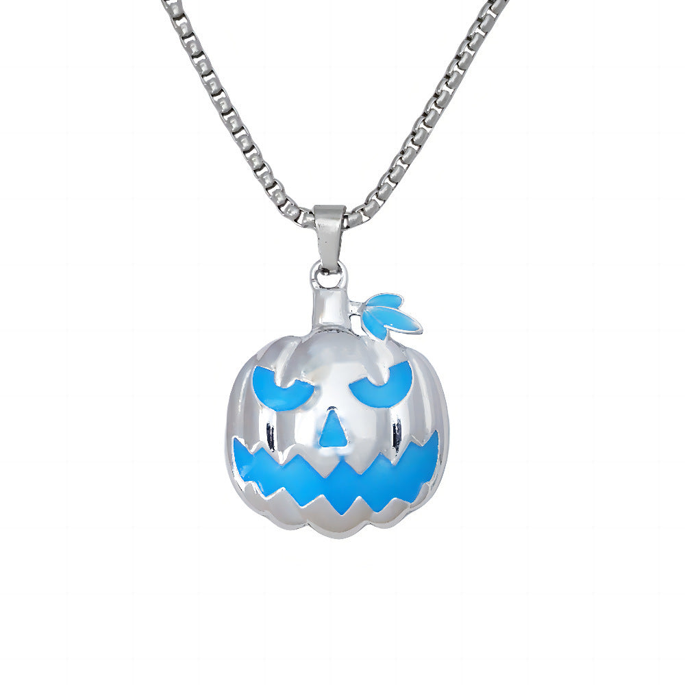 Luminous Night Glow Pumpkin Pendant Necklace