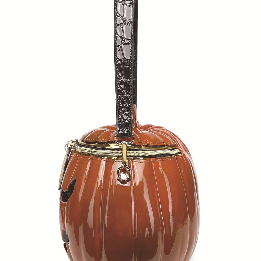 Adorably Unique Pumpkin Shoulder Crossbody Multi-purpose Bucket Bag for Halloween | Fall Vibes Must Have!