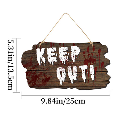 Hanging Halloween Door Sign Decoration