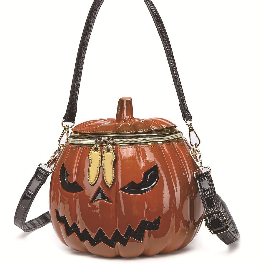 Adorably Unique Pumpkin Shoulder Crossbody Multi-purpose Bucket Bag for Halloween | Fall Vibes Must Have!