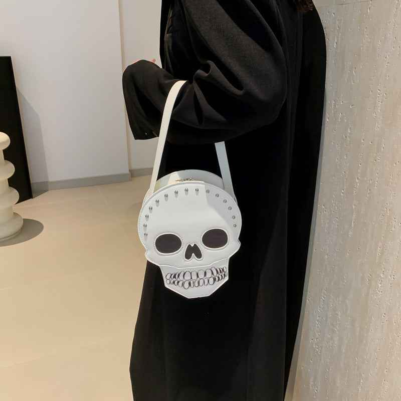 Skull Shoulder Bag | Funny Cute Messenger Bag | Creative Crossbody Bags For Women, Men and Kids