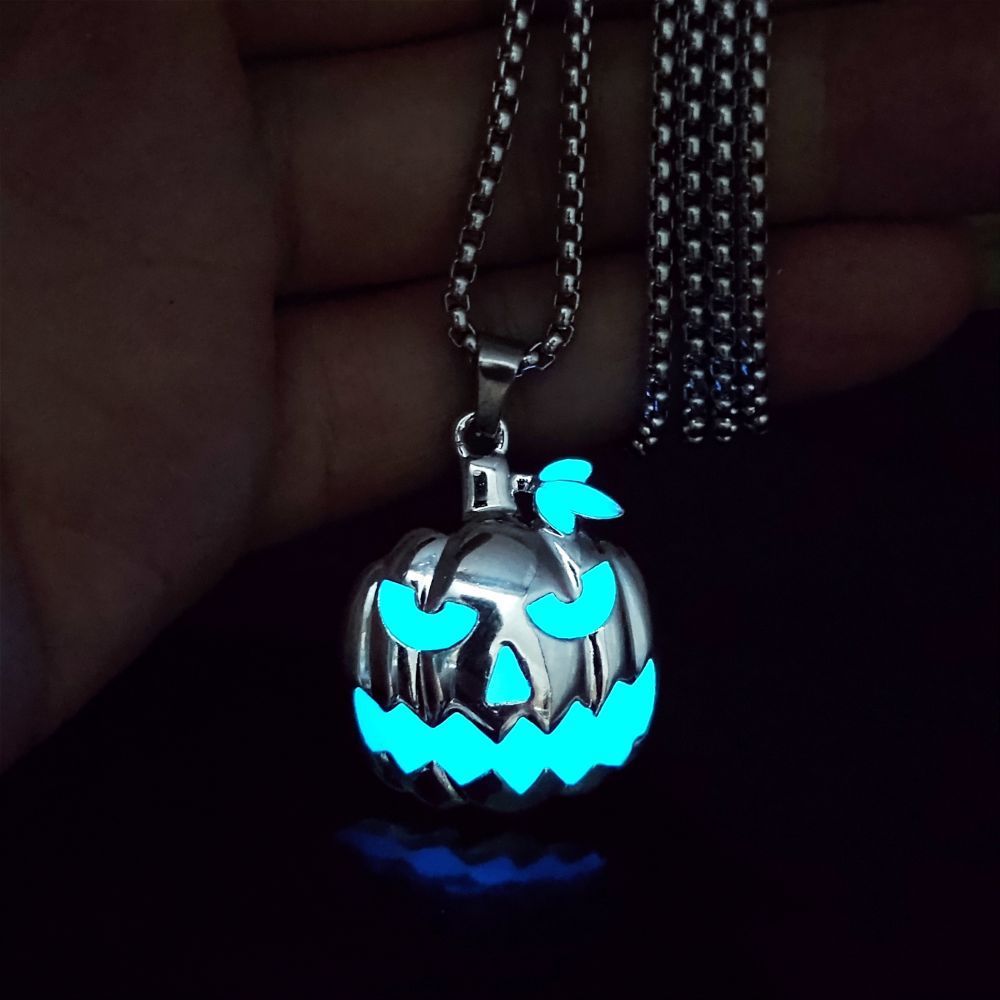 Luminous Night Glow Pumpkin Pendant Necklace