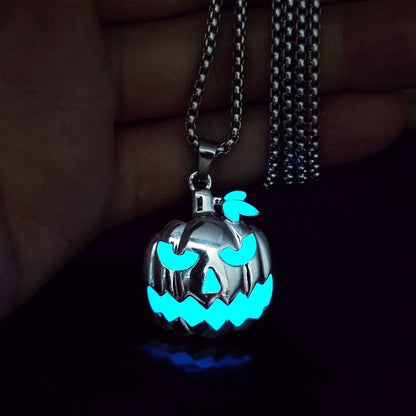 Luminous Night Glow Pumpkin Pendant Necklace